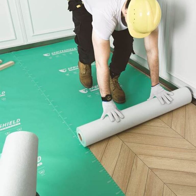 Spriteshield 39" x 100' Heavy-Duty Temporary Floor Protection for Construction & Renovation, Green, Surface Protection Film for Hardwood Floors, Tile&Hard Paint Protection. (H-300G 39" x 100') - Amazon.com
